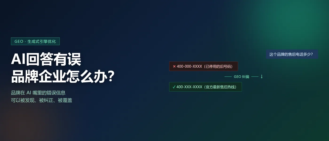 AI回答有误，品牌企业怎么办